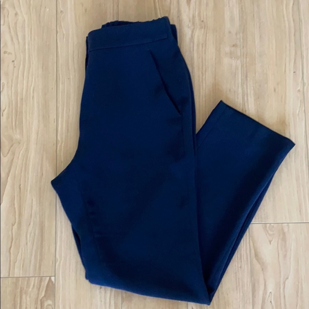 J Crew Navy Blue Ankle Trousers